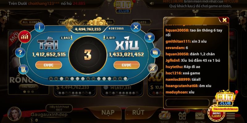 Cách chơi Tài Xỉu tại Hitclub