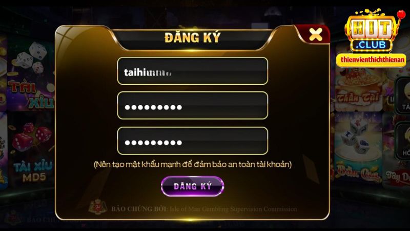 Chỉ cần đăng ký tài khoản là anh em có thể tham gia trải nghiệm game dễ dàng
