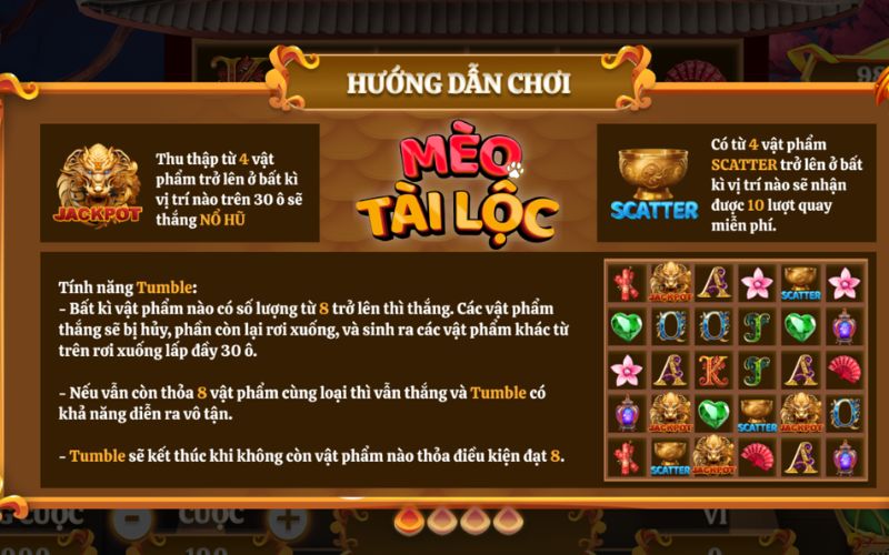 Slot Mèo Tài Lộc HitClub dễ chơi